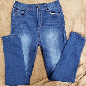 2/$30 Forever 21, size 26  Blue Skinny Stretchy Jeans, 5 pockets